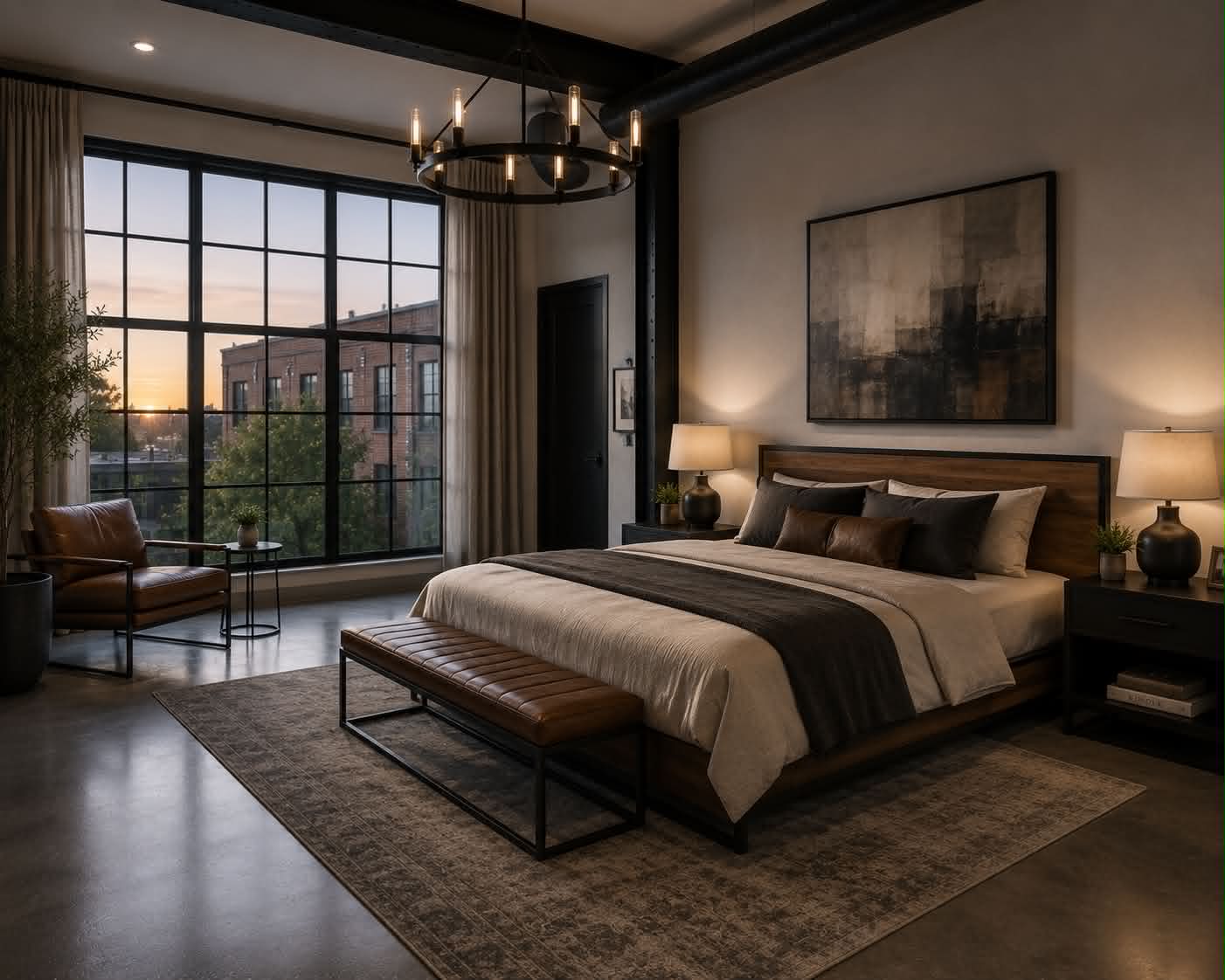 Platform West residence bedroom atmosphere