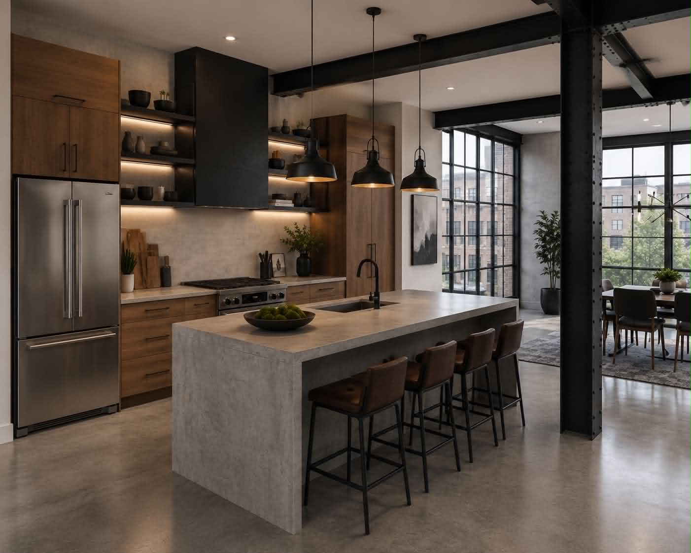 Platform West residence kitchen detail