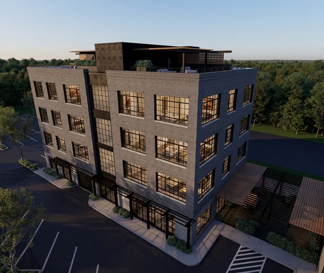 Platform West rooftop residence perspective